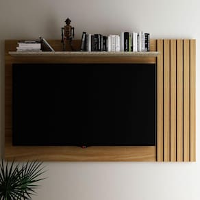 Painel Para Tv Até Xx Polegadas 1 Prateleira Natural/palha Pa2914 - Tecno Mobili