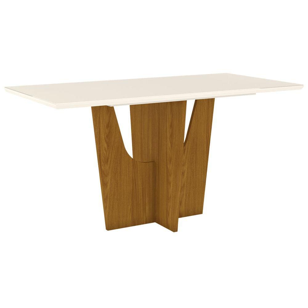 Mesa De Madeira Vértice Nature/off White S203 - Henn