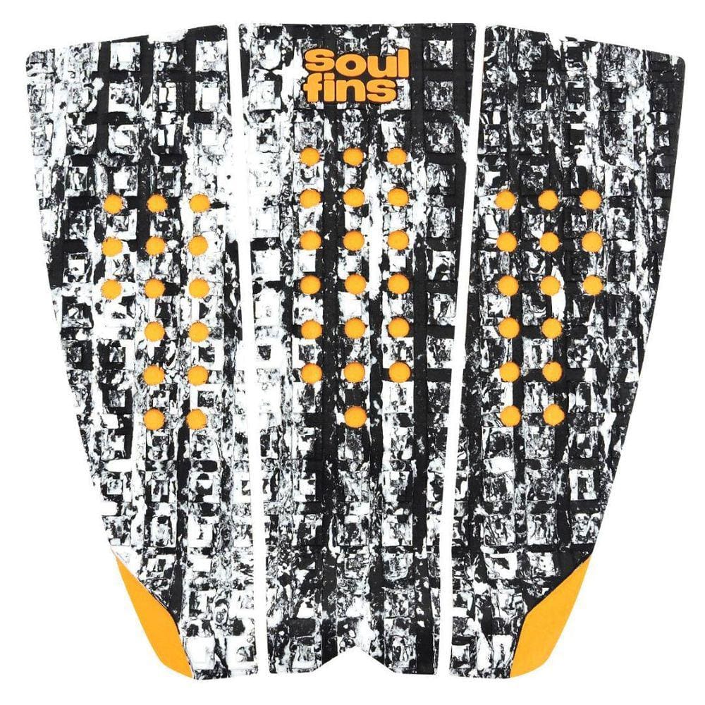 Deck Surf Antiderrapante - Soul Fins Camo Cinza/Laranja 47