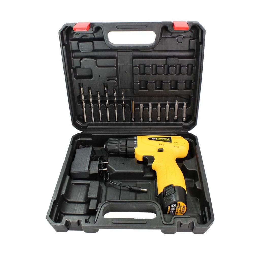 Kit Parafusadeira Compacta de 15 Peças Bivolt