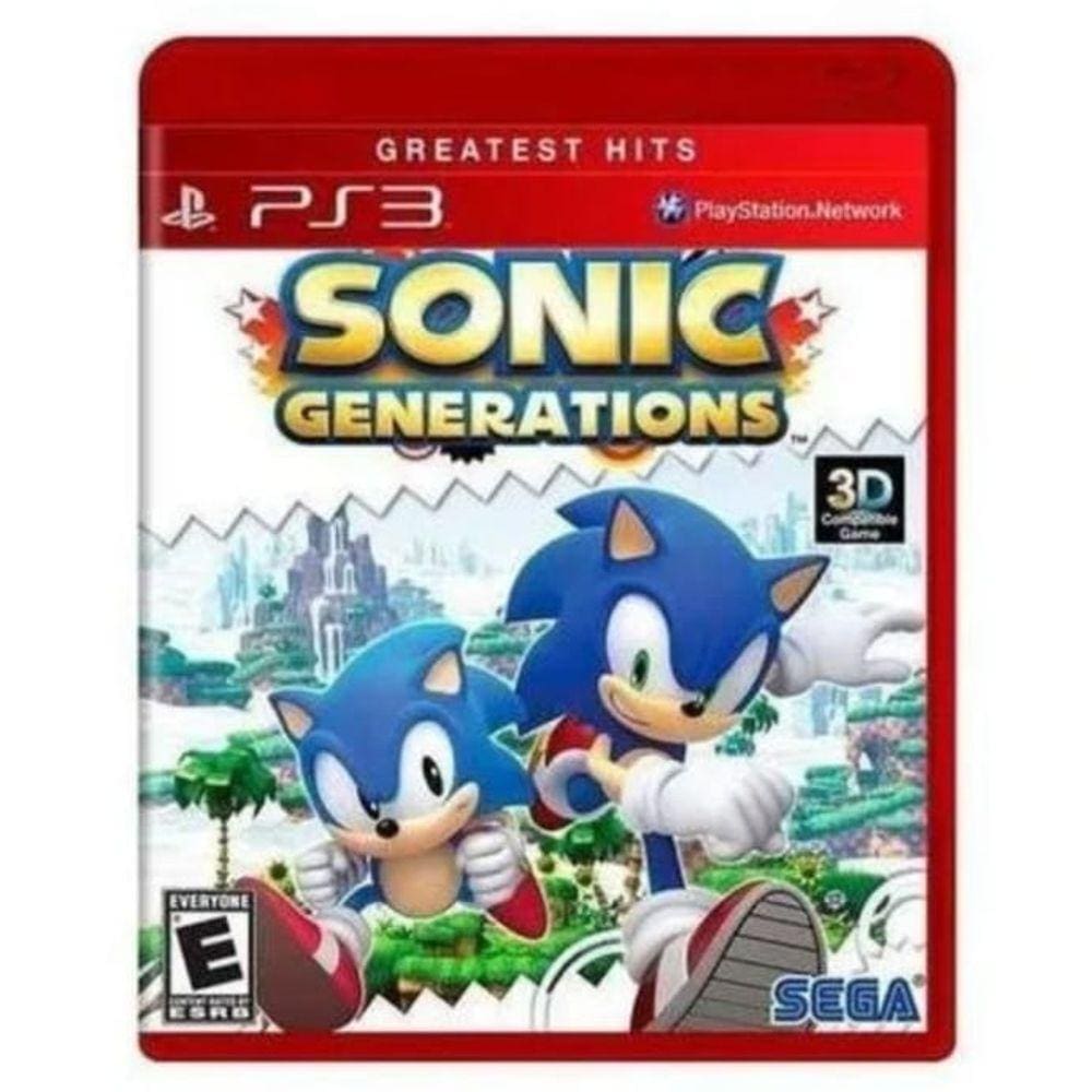 jogo Sonic Generations PS3 novo