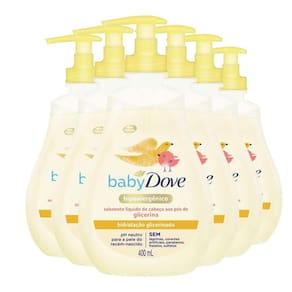 Kit Sabonete Líquido Dove Baby Hidratação Glicerinada 400ml - 6 Unidades