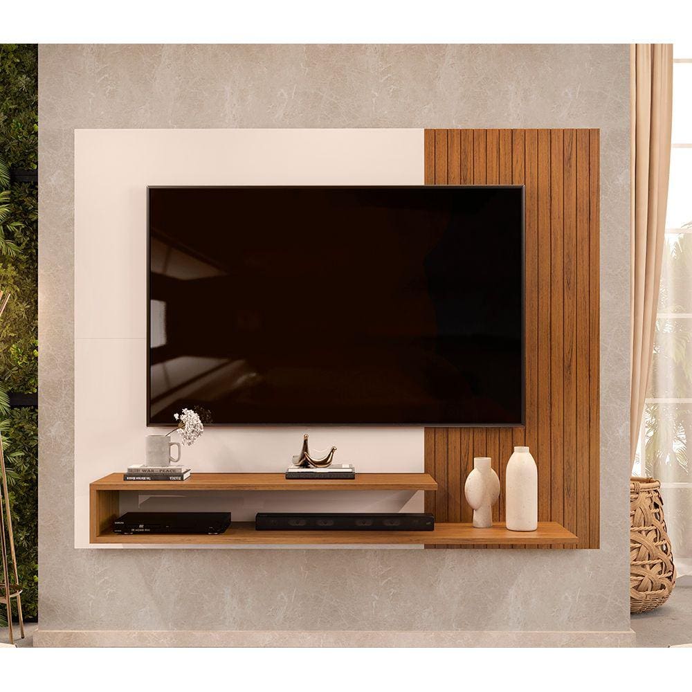 Painel para TV até 50 Polegadas Nando Freijo Creme DJ Móveis