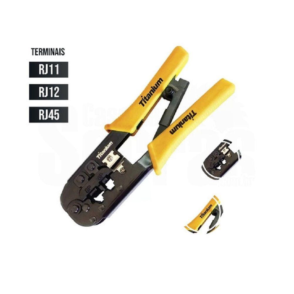 Alicate Crimpador Cabo Rj11 Rj12 Rj45 Titanium 4662