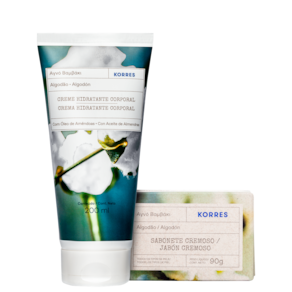 Kit Korres Algodão Sabonete & Hidratante (2 Produtos)
