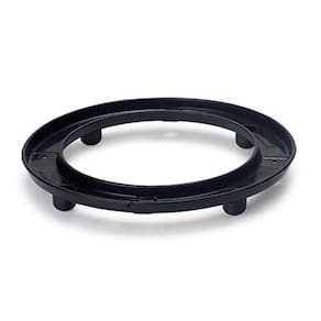 Suporte Para Botijão De Gás Fixo Plástico - Botijao Gas - PRETO - Panami
