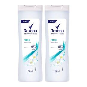 Kit Sabonete Líquido Rexona Antibacterial Fresh 250ml - 2 unidades
