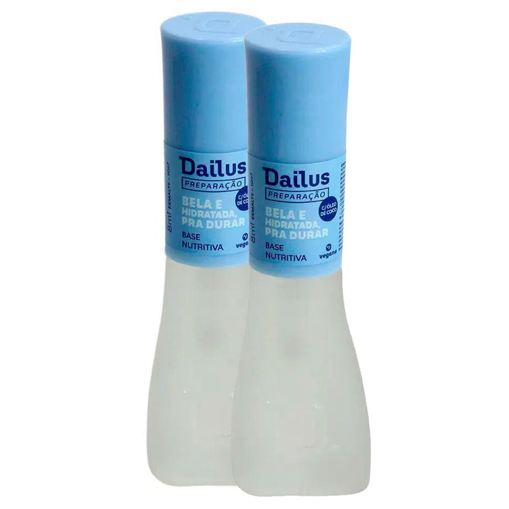 Base Nutritiva Dailus Bela e Hidratada para Durar 8ml | Kit com duas unidades