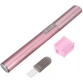Depilador E Aparador De Pelos Feminino Depilação Portatil De Rosto Caneta Rosa