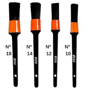 Pincel de Limpeza Automotiva Lavagem Externa Evox Kit 4PÇS