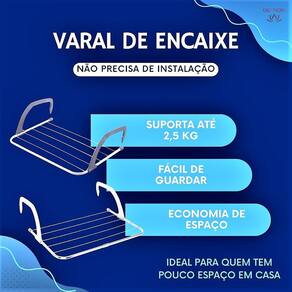 Varal Portátil Portas Janela Seca Roupa Apartamento Prático