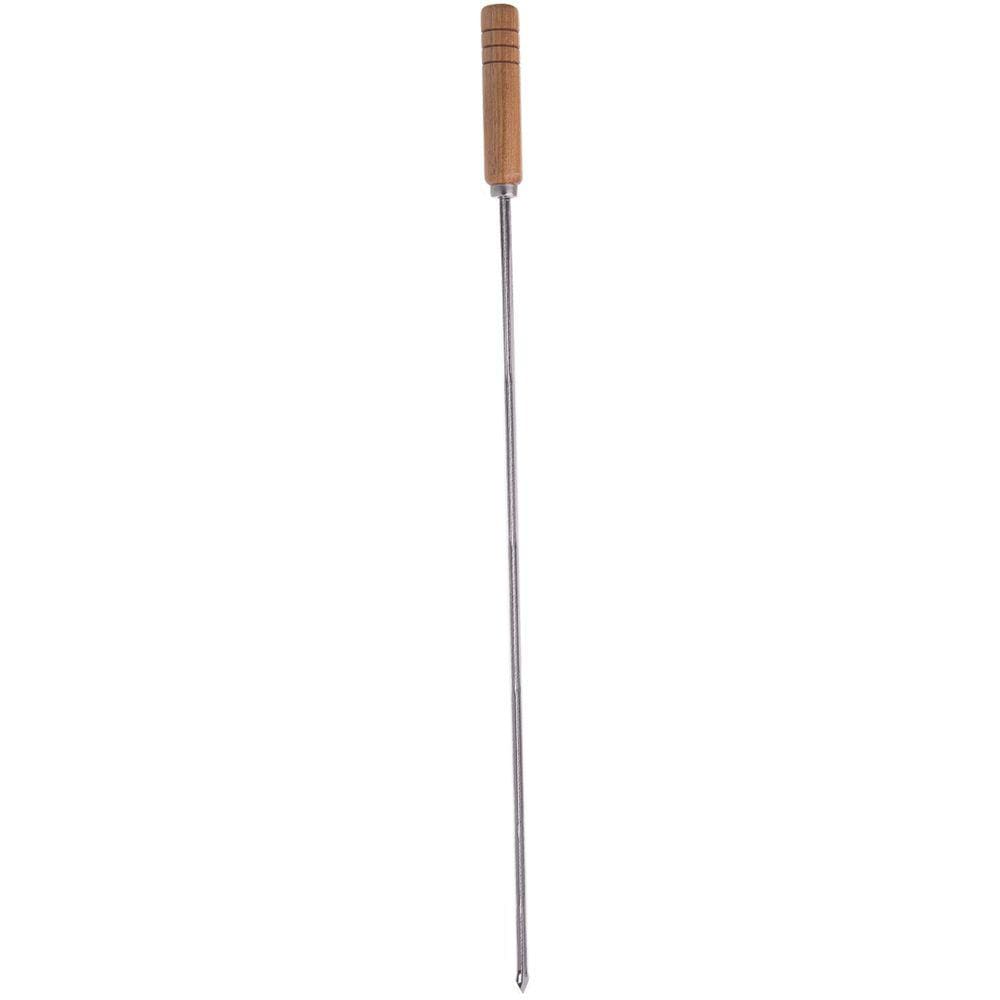 Espeto para Coração Churrasco Domama com Lâmina em Aço Inox e Cabo de Madeira 85cm