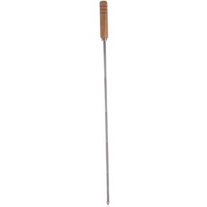 Espeto para Coração Churrasco Domama com Lâmina em Aço Inox e Cabo de Madeira 85cm