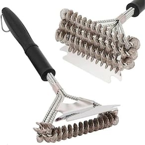Escova De Aço Limpar Grelha Churrasqueira Profissional