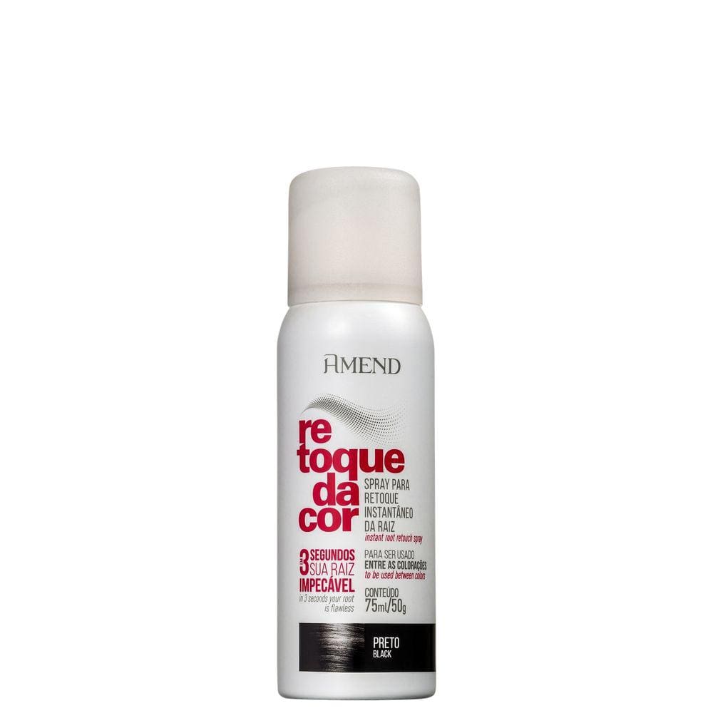 Amend Retoque Da Cor 1212 Preto - Corretivo De Raiz 75ml Blz