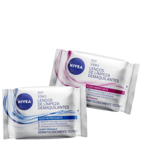 Kit NIVEA Lenços Demaquilantes 3 em 1 (2 Produtos)