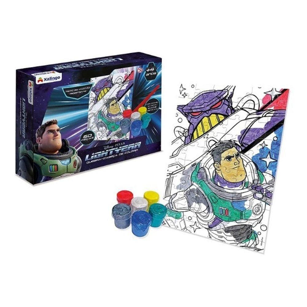 Quebra Cabeça Buzz Lightyear Com Tinta Para Colorir Disney