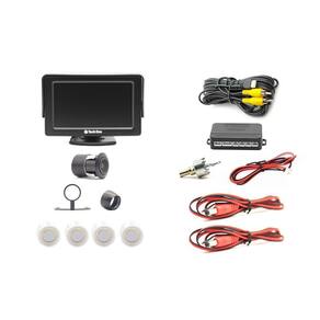 Kit Sensor de Estacionamento com Monitor e Câmera Flex Branco TechOne