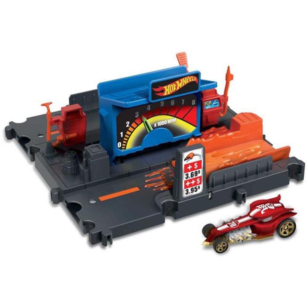 Pista de carrinhos hot wheels city montanha russa ataque do dino