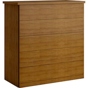 Cômoda para quarto 5 gavetas corrediças telescópicas - Capri-Nature - Bianchi Móveis