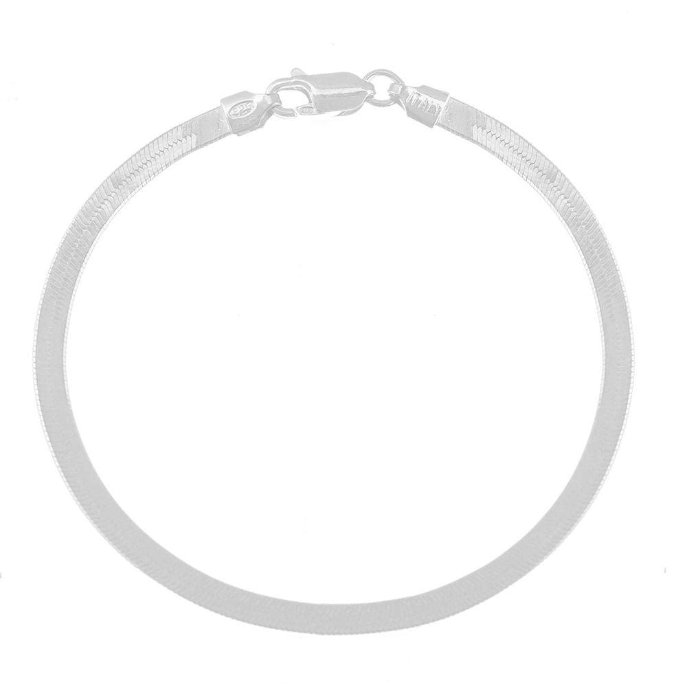 Pulseira De Prata 925 Feminina Laminada
