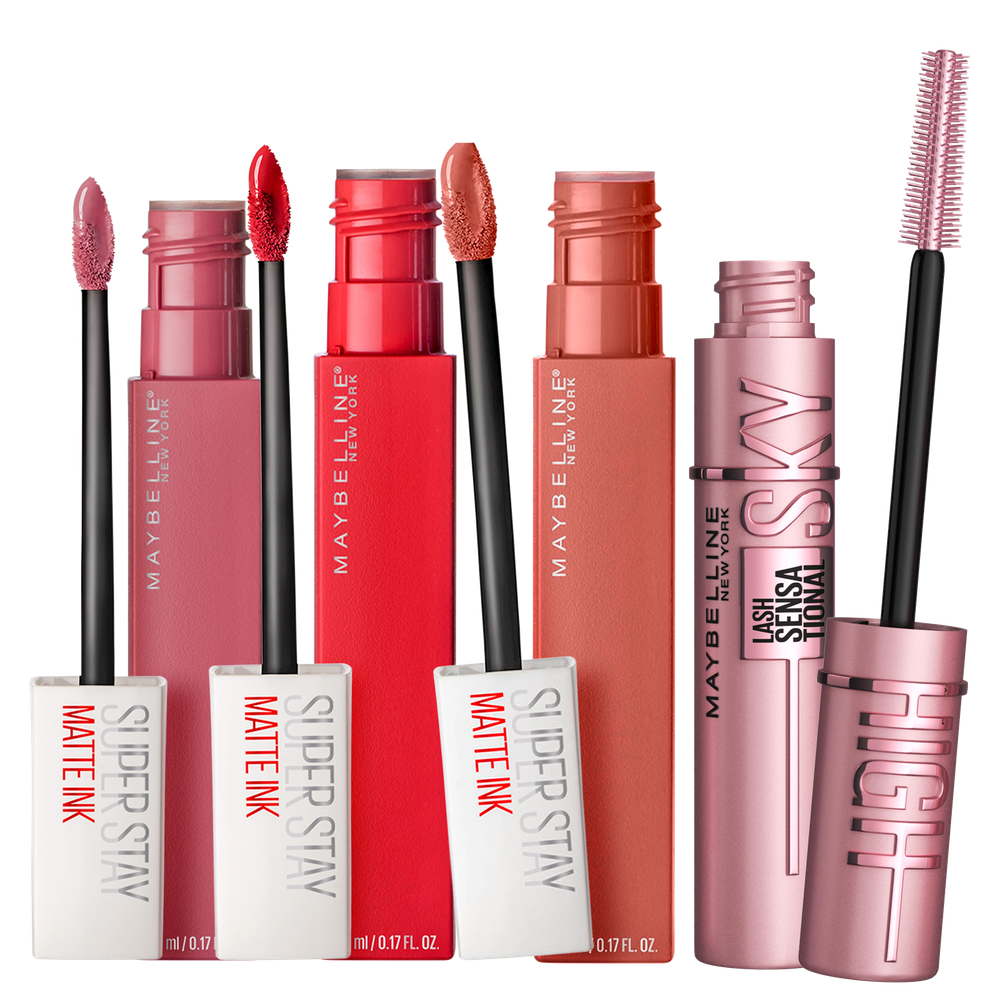 Kit Maybelline Sky High Superstay Matte Ink Super (4 Produtos)