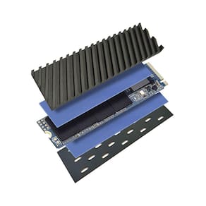 Dissipadores de Calor Grafeno 2mm + 0.5mm SSD NVMe M.2 2280