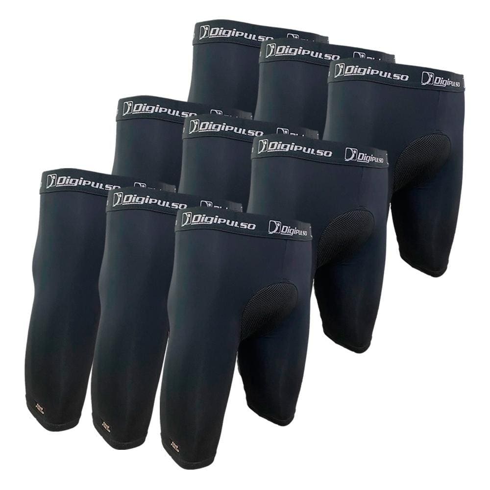 Kit 9 Bermuda Térmica Ciclista Proteção UV Esporte Conforto
