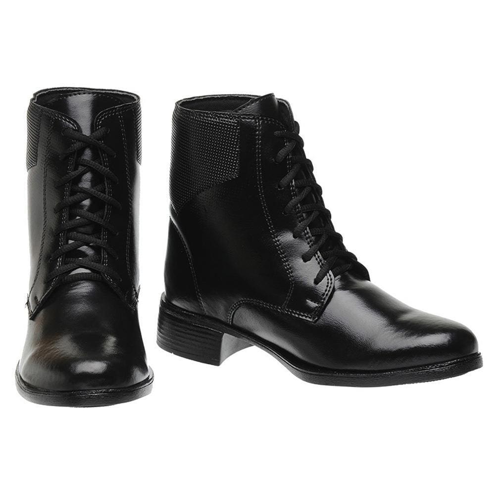 Bota Coturno Feminina Cadarço Cano Curto Inverno Confortável