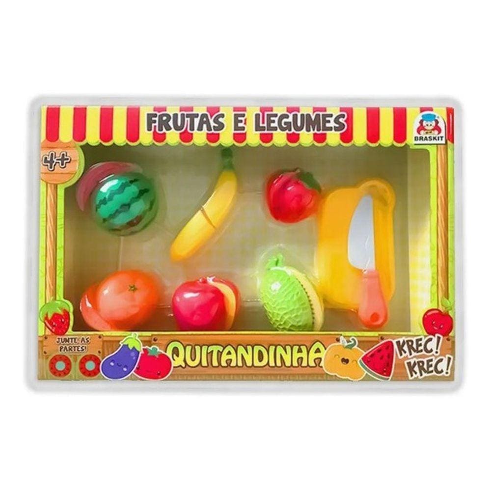 Quitandinha Frutas Legumes Hortifruti Crec 8 Peças Infantil