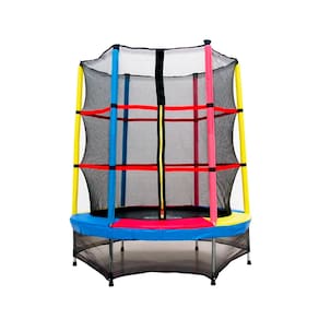 Cama Elástica Pula Pula 1,40m P.Color Henri Trampolim Linha Plus c/ Zíper Preta