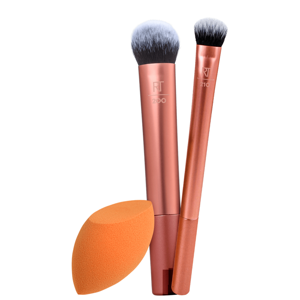 Kit Real Techniques Pincéis & Esponja (3 produtos)