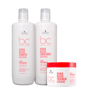 Kit Schwarzkopf Professional BC Bonacure Clean Performance Repair Rescue Pro Trio (3 Produtos)