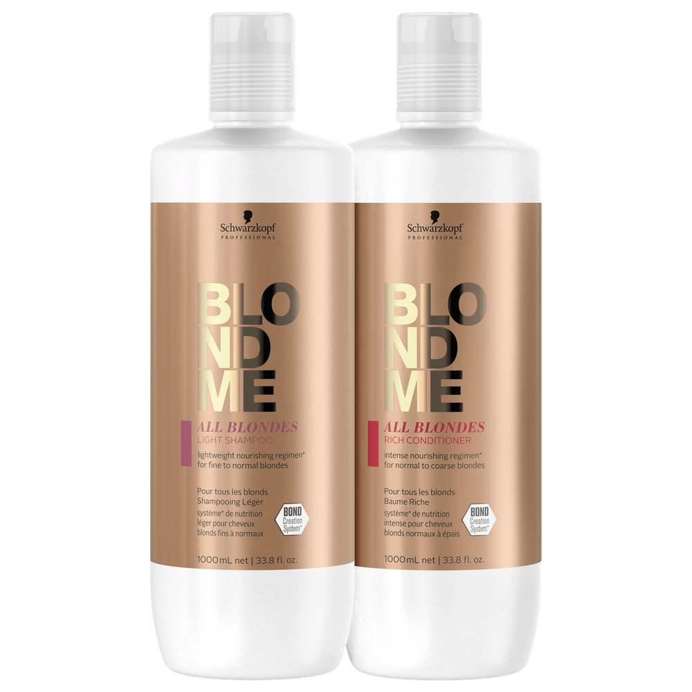 Kit Schwarzkopf BlondMe Suave + Enriquecido Salon