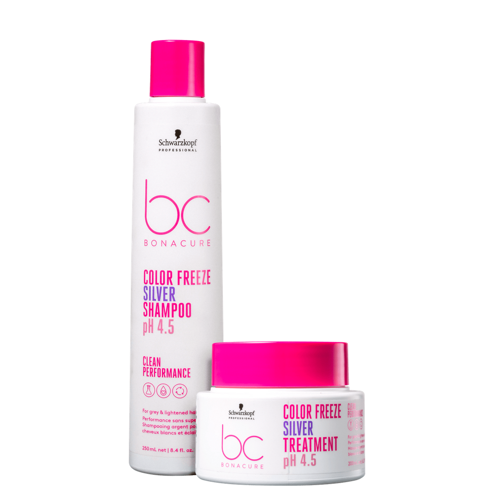 Kit Schwarzkopf Professional BC Bonacure Clean Performance Color Freeze Silver Dupla (2 Produtos)
