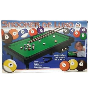 Mini Mesa De Sinuca Infantil Snooker De Luxo Braskit