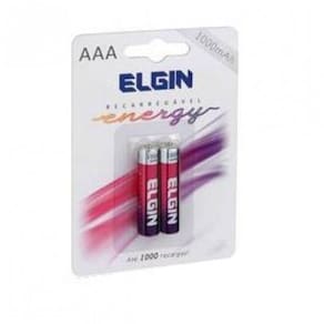 Pilha Recarregavel Aaa 1000mah 2 Unidades 82170 Elgin