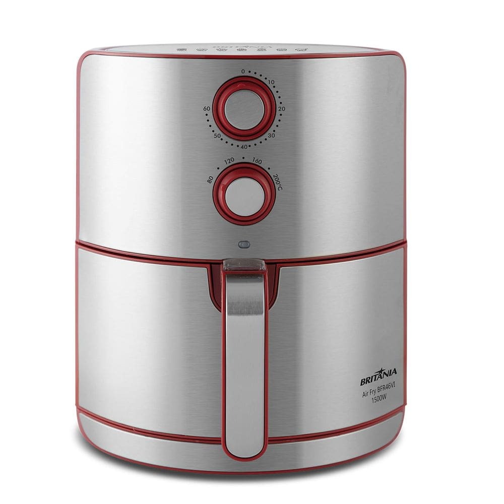 Fritadeira Air Fryer Britânia BFR46VI Antiaderente 4,6L 1500W