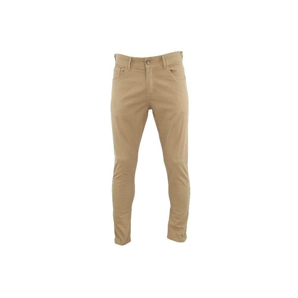 Calça Sarja Bivik Bege Escuro - Masculino