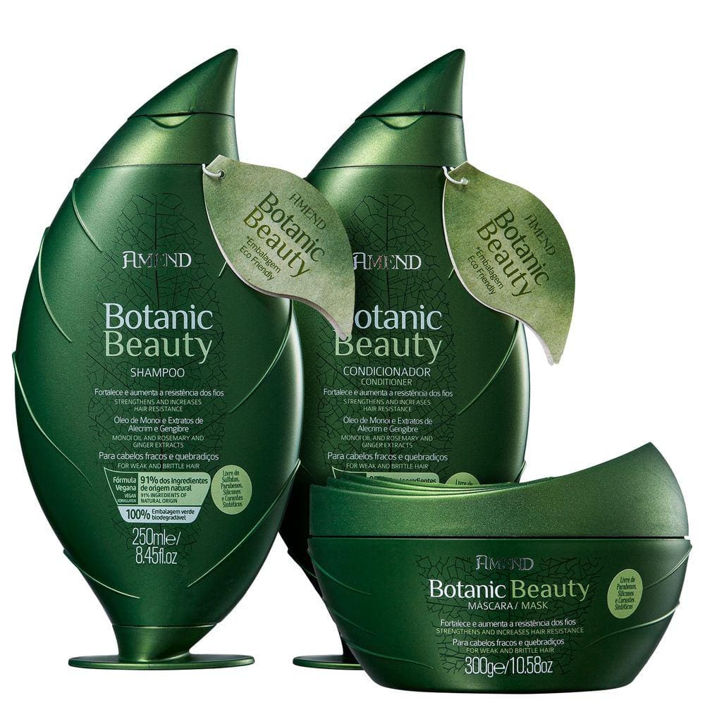 Kit Amend Botanic Beauty Óleo Monoi e Extratos (3 produtos)