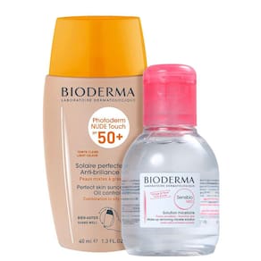 Kit Bioderma Sensibio H2O + Photoderm Nude Touch Claro