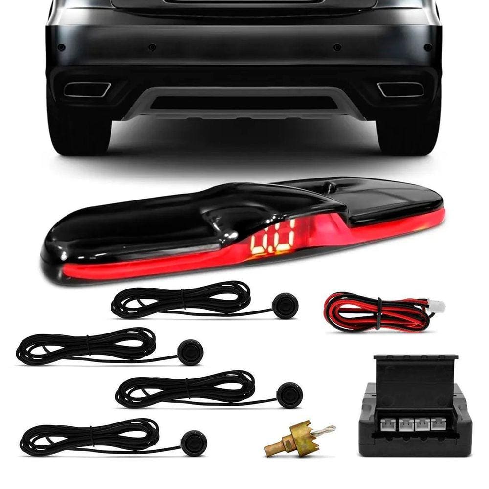 Sensor Estacionamento 4 Pontos 18,5mm Preto KX3