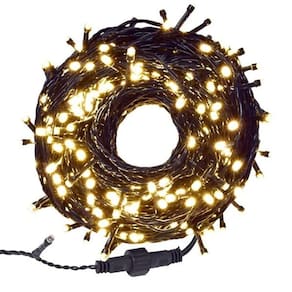 Pisca Pisca Natal Branco Quente Branco Frio Fio Verde 8 Funções 110v 10m