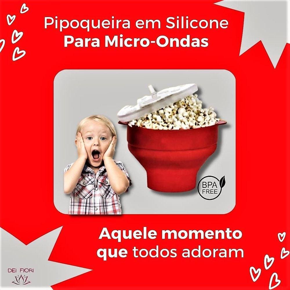 Pipoqueira Em Silicone Para Micro-ondas Sem Óleo Livre BPA
