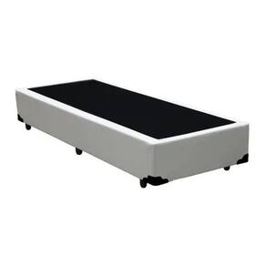 Base Box Solteiro Extremo Reforçado Corino Homequeen Branco 40x88x188