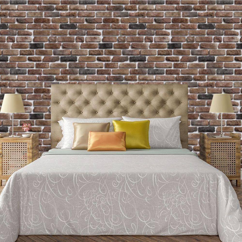 Papel De Parede Adesivo Tijolo Lavável Sala Quarto Cozinha