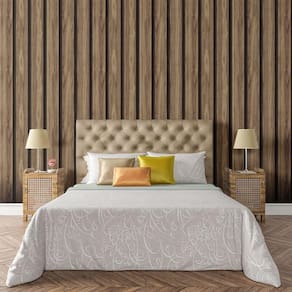 Papel De Parede Adesivo Ripado Madeira Lavável Sala Quarto Cozinha