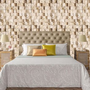 Papel De Parede Adesivo Bloco 3D Pedra Lavável Sala Quarto Cozinha 3 Metros
