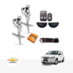 Kit Vidro Elétrico Chevrolet Celta 2006 a 2010 2 Portas Tragial