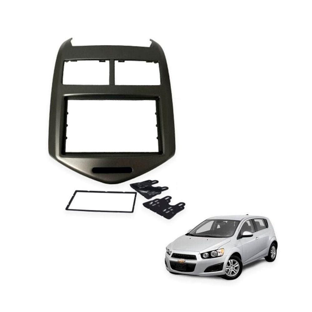 Moldura 2 Din GM Sonic 2013 Em diante 4078 Fiamon